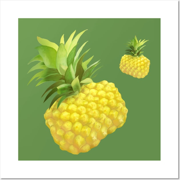 Pineapple Wall Art by zkozkohi